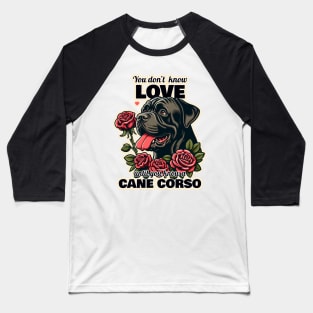 Cane Corso Valentine's day Baseball T-Shirt